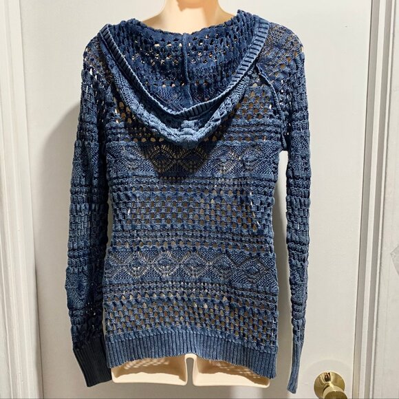 (10) Maurices Grunge Whimsigoth Fisherman Boho Sporty Cotton Hoodie Sweater L - Picture 2 of 8